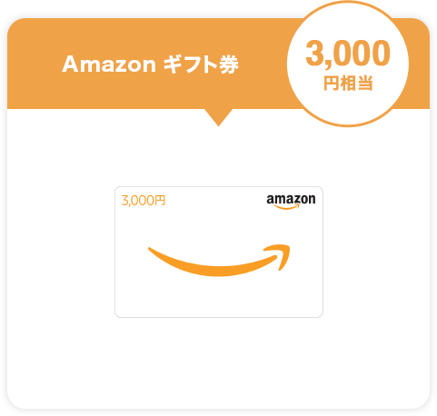 Amazon ギフト券 3,000円相当