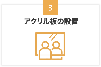 アクリル板の設置